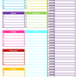 1 2 3 Neat Tidy Daily Schedule Free Printable Daily