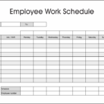 10 Best Free Printable Blank Employee Schedules