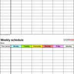 11 Editable Daily Work Schedule SampleTemplatess