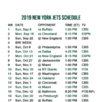 2019 2020 New York Jets Lock Screen Schedule For IPhone 6
