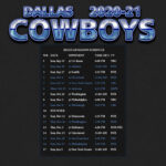 2020 2021 Dallas Cowboys Wallpaper Schedule