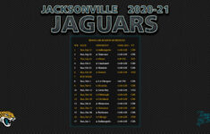 2020 2021 Jacksonville Jaguars Wallpaper Schedule