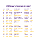 2020 2021 Minnesota Vikings Lock Screen Schedule For