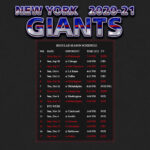2020 2021 New York Giants Wallpaper Schedule