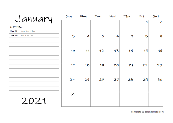 2021 Monthly Schedule Word Template Free Printable Templates