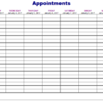 5 Free Appointment Schedule Templates In MS Word And MS Excel