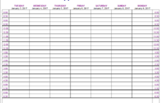5 Free Appointment Schedule Templates In MS Word And MS Excel