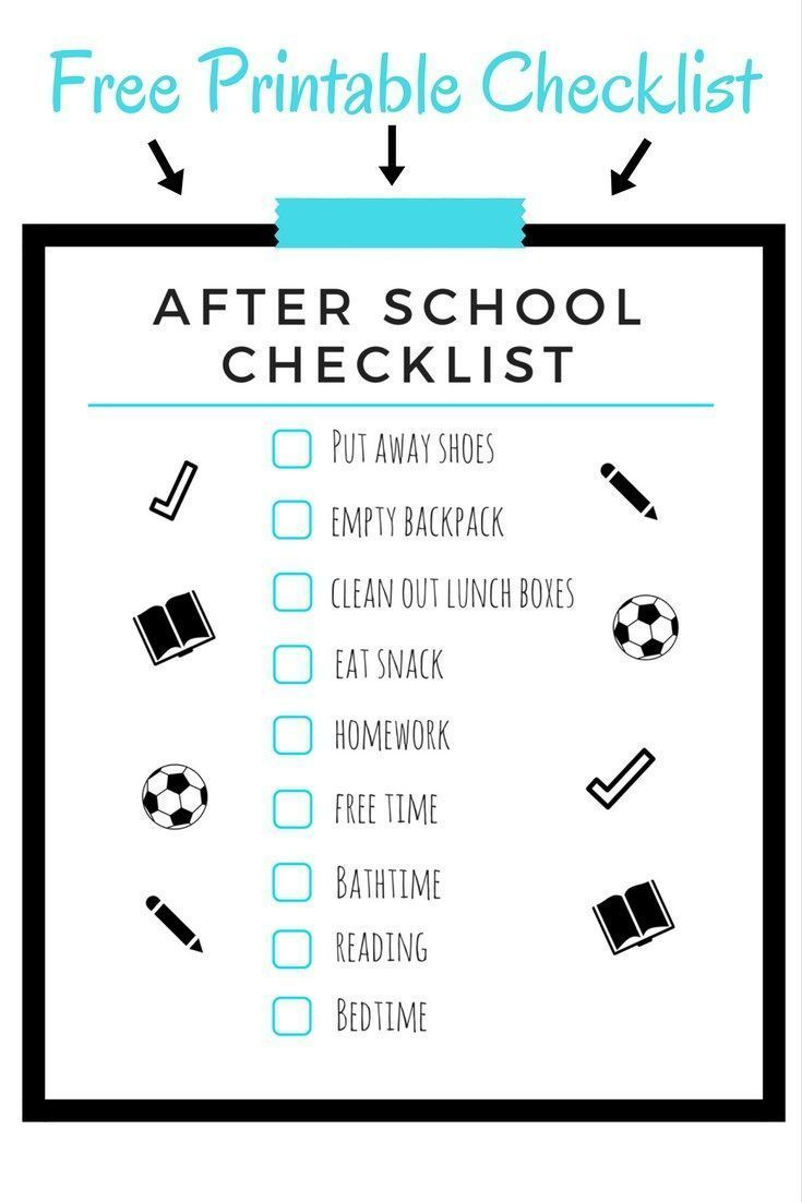 After School Schedule For Kids After School Schedule 