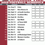 Alabama 2019 Football Schedule