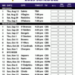 Baltimore Ravens Schedule 2015 16 Ravens Schedule