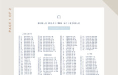 Bible Reading Schedule Chronological Bible In A Year JW