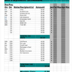 Bill Payment Schedule Template 13 Free Word PDF Format
