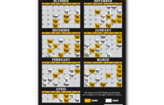 Boston Bruins Pro Hockey Schedule Magnets 4 X 7 Custom