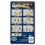 Buffalo Sabres Pro Hockey Schedule Magnets 4 X 7