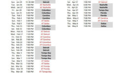 Chicago Blackhawks 2021 NHL Season Schedule Start Times
