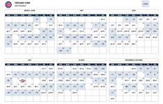 Chicago Cubs Calendar 2021 Huts Calendar