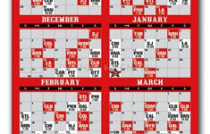 Detroit Red Wings Hockey Schedule Magnets 4 X 7 Custom