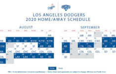 Dodgers Schedule Calendar 2021 Calendar 2021