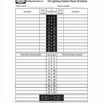Electrical Panel Schedule Template Pdf Addictionary