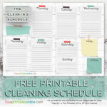 Free Printable Cleaning Schedule Template Free