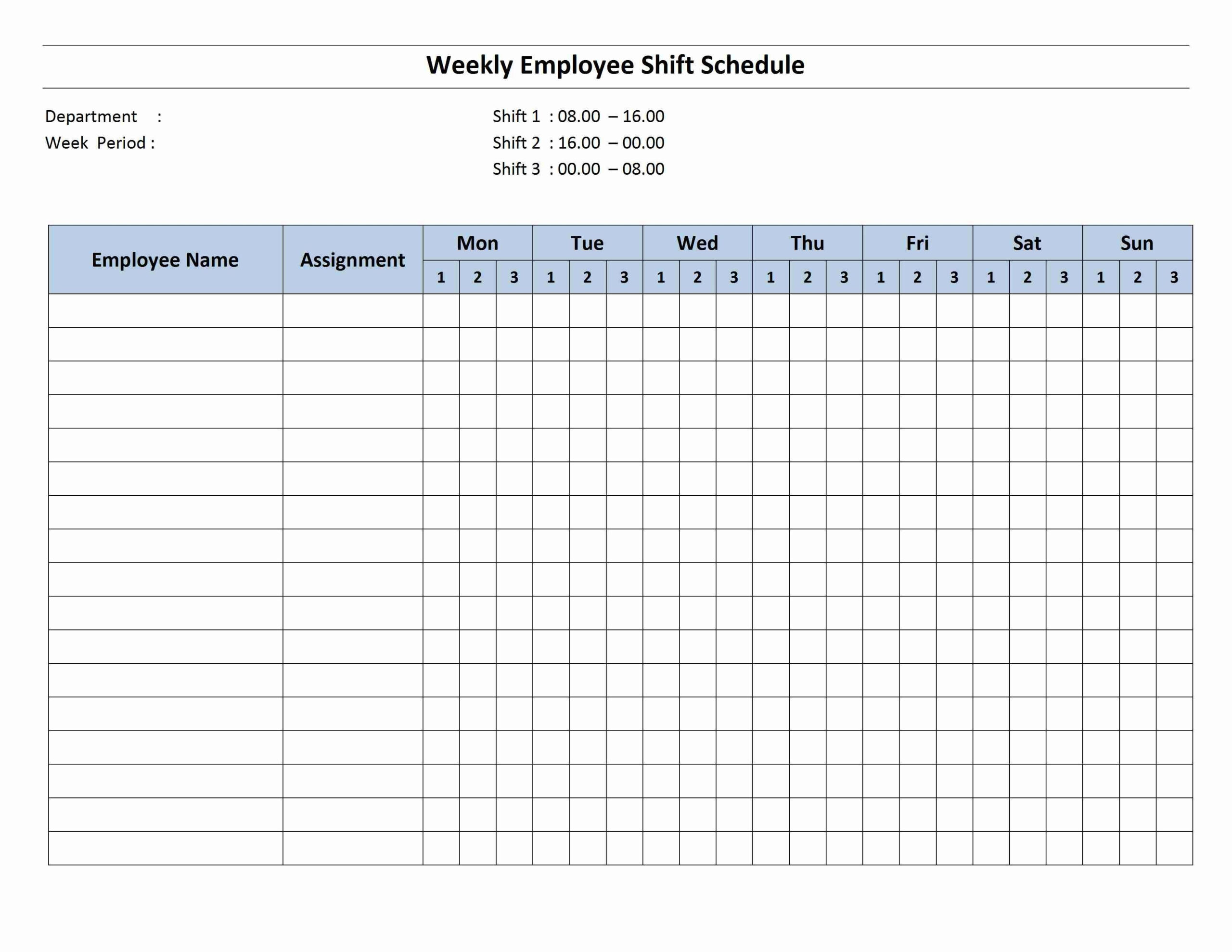Free Printable Monthly Work Schedule Template Free Printable