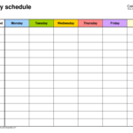 Free Weekly Schedule Templates For PDF 18 Templates
