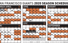 Giants Announce Tentative 2020 Regular Season Schedule