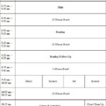 Homeschool Schedule With Ten Minute Breaks Homeschool