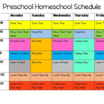 How To Create A Preschool Homeschool Schedule Mommy Is
