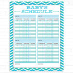 Infant Feeding Schedule Template Business