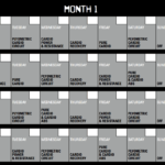 Insanity Calendar 60 Day Insanity Workout Schedule With
