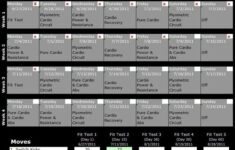 Insanity Calendar Month 1 Insanity Workout Schedule