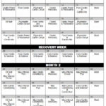 Insanity Workout Calendar Workout Calendar Insanity