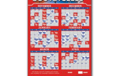 Los Angeles Clippers Basketball Team Schedule Magnets 4 X
