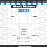 March Madness Printable Bracket For 2021 Printable And