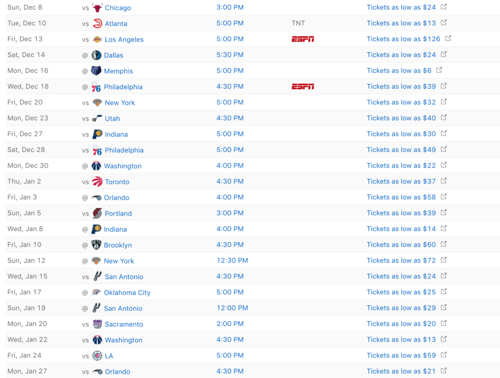 Miami Heat Schedule For 2019 20 Regular Season