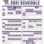 MLB Releases 2021 Schedule Purple Row