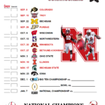 Nebraska Cornhuskers Football Schedule Examples And Forms