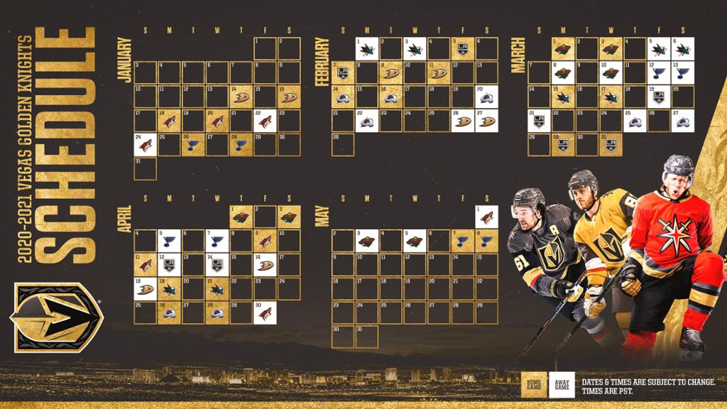 NHL Announces Golden Knights 2020 21 Regular Season 