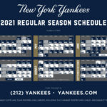 NY Yankees Baseball 2021 Schedule Hometown 1340 AM 105