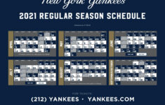 New York Yankees Printable Schedule