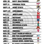Ohio State Football Printable 2014 Buckeyes Football Schedule