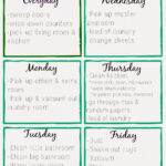 Orchard Girls Free Printable Cleaning Schedule