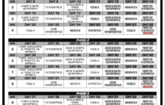 P90X Schedule Jessica Bowser Nelson Fitness