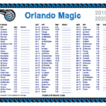 Printable 2019 2020 Orlando Magic Schedule