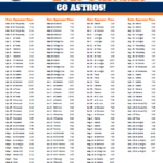 Printable 2019 Houston Astros Schedule Astros Astros