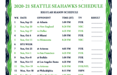 Seattle Seahawks Schedule 2021 Printable