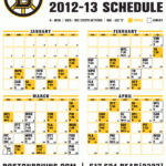 Printable Bruins Schedule Download Them Or Print