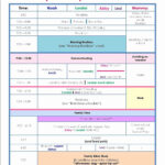 Printable Daily Schedule Template Awesome Family Daily