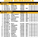 Printable Pittsburgh Steelers 2019 Schedule Cute Stuff I